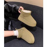 厚底ムートンブーツ 裏起毛ショートブーツ | SUNSHINE CLOSET | 詳細画像15