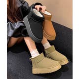 厚底ムートンブーツ 裏起毛ショートブーツ | SUNSHINE CLOSET | 詳細画像19