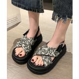 厚底サンダル クロスベルトサンダル 美脚 | SUNSHINE CLOSET | 詳細画像10 