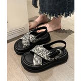 厚底サンダル クロスベルトサンダル 美脚 | SUNSHINE CLOSET | 詳細画像12 