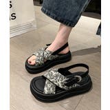 厚底サンダル クロスベルトサンダル 美脚 | SUNSHINE CLOSET | 詳細画像14 