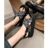 厚底サンダル クロスベルトサンダル 美脚 | SUNSHINE CLOSET | 詳細画像17 