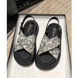 厚底サンダル クロスベルトサンダル 美脚 | SUNSHINE CLOSET | 詳細画像24 