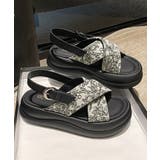 厚底サンダル クロスベルトサンダル 美脚 | SUNSHINE CLOSET | 詳細画像25 