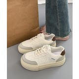 厚底スニーカー レースアップローカット靴 | SUNSHINE CLOSET | 詳細画像1