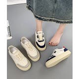 厚底スニーカー レースアップローカット靴 | SUNSHINE CLOSET | 詳細画像10