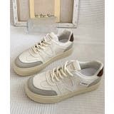 厚底スニーカー レースアップローカット靴 | SUNSHINE CLOSET | 詳細画像16