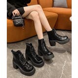 ショートブーツ 厚底ブーツ レースアップ | ANGELCLOSET | 詳細画像11