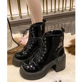 ショートブーツ 厚底ブーツ レースアップ | ANGELCLOSET | 詳細画像14