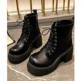 ショートブーツ 厚底ブーツ レースアップ | ANGELCLOSET | 詳細画像19