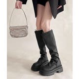 ロングブーツ 厚底ブーツバックジップ美脚 | SUNSHINE CLOSET | 詳細画像1 