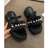 フリルサンダル厚底パールサンダル2way | SUNSHINE CLOSET | 詳細画像13