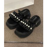 フリルサンダル厚底パールサンダル2way | SUNSHINE CLOSET | 詳細画像14