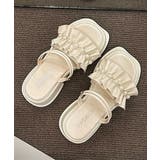 フリルサンダル厚底パールサンダル2way | SUNSHINE CLOSET | 詳細画像15