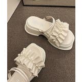 フリルサンダル厚底パールサンダル2way | SUNSHINE CLOSET | 詳細画像16