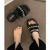 フリルサンダル厚底パールサンダル2way | SUNSHINE CLOSET | 詳細画像4