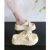 歩きやすい クロスリボンサンダル韓国風 リゾートサンダル | SUNSHINE CLOSET | 詳細画像10 