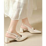 痛くないチャンキーヒールシューズ太ヒールミュールレディース歩きやすい可愛いビジュ… | SUNSHINE CLOSET | 詳細画像6 