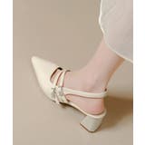 痛くないチャンキーヒールシューズ太ヒールミュールレディース歩きやすい可愛いビジュ… | SUNSHINE CLOSET | 詳細画像8 