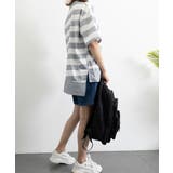 ビッグTシャツ ボーダー柄 ゆったり夏t | ANGELCLOSET | 詳細画像12