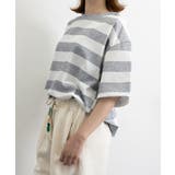 ビッグTシャツ ボーダー柄 ゆったり夏t | ANGELCLOSET | 詳細画像15