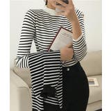 ボーダー柄ニットロールネックプルオーバー | SUNSHINE CLOSET | 詳細画像6