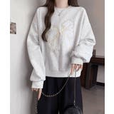 刺しゅうリボンスウェット裏微起毛トップス | SUNSHINE CLOSET | 詳細画像12