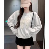 刺しゅうリボンスウェット裏微起毛トップス | SUNSHINE CLOSET | 詳細画像13