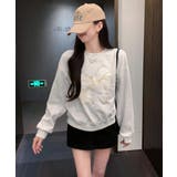 刺しゅうリボンスウェット裏微起毛トップス | SUNSHINE CLOSET | 詳細画像14
