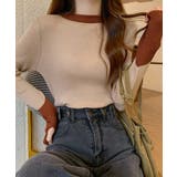 バイカラーニット 指穴ニットプルオーバー | SUNSHINE CLOSET | 詳細画像15