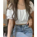 オフショルダーブラウス バックリボン夏服 | ANGELCLOSET | 詳細画像11