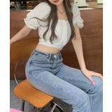 オフショルダーブラウス バックリボン夏服 | ANGELCLOSET | 詳細画像12