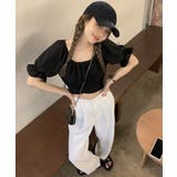 オフショルダーブラウス バックリボン夏服 | ANGELCLOSET | 詳細画像14
