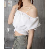 オフショルダーブラウス バックリボン夏服 | ANGELCLOSET | 詳細画像21