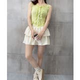 レースフリル ニットタンクトップ 韓国風 | SUNSHINE CLOSET | 詳細画像18 