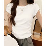 ラウンドネックちびTシャツ レディース 無地タイトtシャツ | SUNSHINE CLOSET | 詳細画像10 