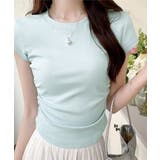 ラウンドネックちびTシャツ レディース 無地タイトtシャツ | SUNSHINE CLOSET | 詳細画像15 