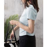 ラウンドネックちびTシャツ レディース 無地タイトtシャツ | SUNSHINE CLOSET | 詳細画像19 