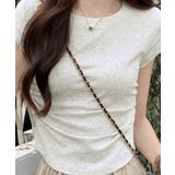 ラウンドネックちびTシャツ レディース 無地タイトtシャツ | SUNSHINE CLOSET | 詳細画像2 