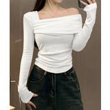 ワンオフショルダーTシャツ肩出しトップス | SUNSHINE CLOSET | 詳細画像1 