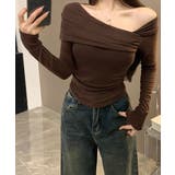 ワンオフショルダーTシャツ肩出しトップス | SUNSHINE CLOSET | 詳細画像12 