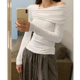ワンオフショルダーTシャツ肩出しトップス | SUNSHINE CLOSET | 詳細画像2 