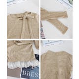 リボンネックニット 裾レースカットソー秋 | SUNSHINE CLOSET | 詳細画像24