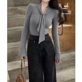 リボンタイ付きトップス ボウタイtシャツ | SUNSHINE CLOSET | 詳細画像11 