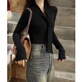 リボンタイ付きトップス ボウタイtシャツ | SUNSHINE CLOSET | 詳細画像5 