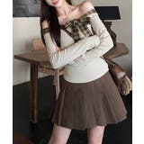 オフショルダー長袖Tシャツチェックリボン | SUNSHINE CLOSET | 詳細画像13 