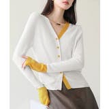 バイカラーニットカーディガンレイヤード風 | SUNSHINE CLOSET | 詳細画像10 