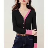 バイカラーニットカーディガンレイヤード風 | SUNSHINE CLOSET | 詳細画像7 