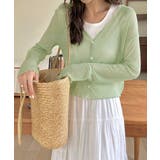 レディース 涼感クロップド丈カーディガン 透け感 | SUNSHINE CLOSET | 詳細画像11 