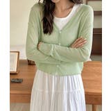 レディース 涼感クロップド丈カーディガン 透け感 | SUNSHINE CLOSET | 詳細画像12 